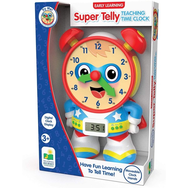 Shop The Learning Journey Super Telly Teaching Time Clock Primary Version 509258T in Kuwait